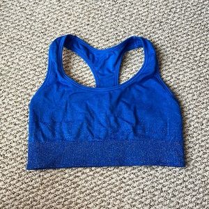 Sparkly Blue Sports Bra